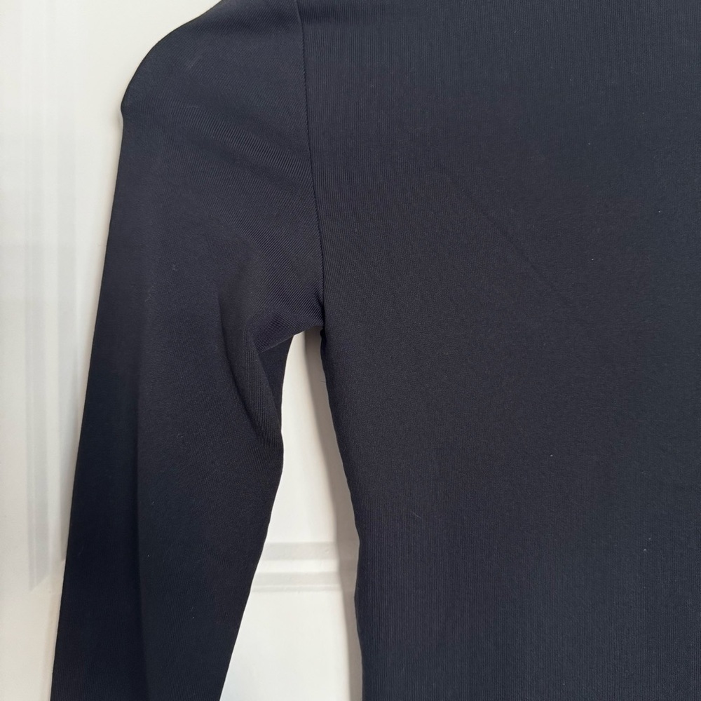 Aritzia Babaton Original Contour Prosperity Crew Black Long Sleeve Bodysuit 2XS - Picture 7 of 10